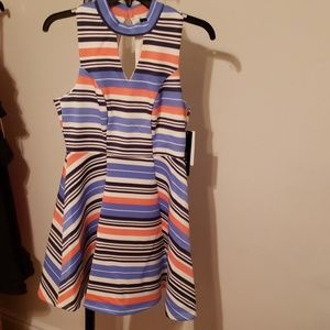 Sequin Hearts fit and flare mini dress